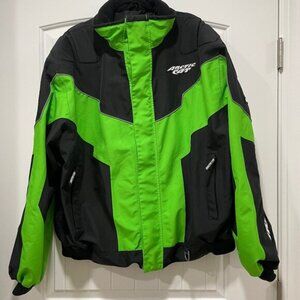 Men's Arctic Cat Mountain Gore Tex Snowmobiling Jacket Green Black  2XLT